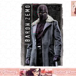 marvel the falcon and the winter soldier baron zemo v2 t-shirt copy png sublimate