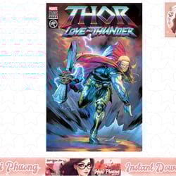 marvel thor love and thunder thor axe throw comic cover t-shirt copy png sublimate