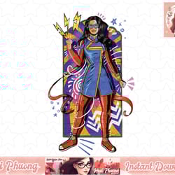 ms. marvel kamala khan artsy comic poster t-shirt copy png sublimate