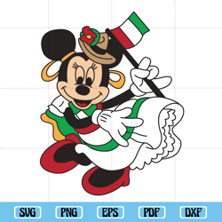 cinco de mayo minnie mouse cutting file printable, cinco de mayo svg, disney svg