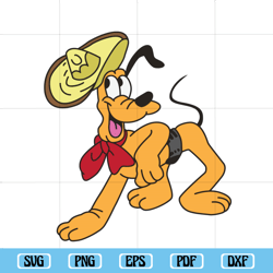 cinco de mayo pluto cutting file printable, cinco de mayo svg, disney svg, pluto svg