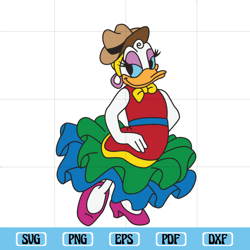 cinco de mayo daisy duck cutting file printable, cinco de mayo svg, disney svg