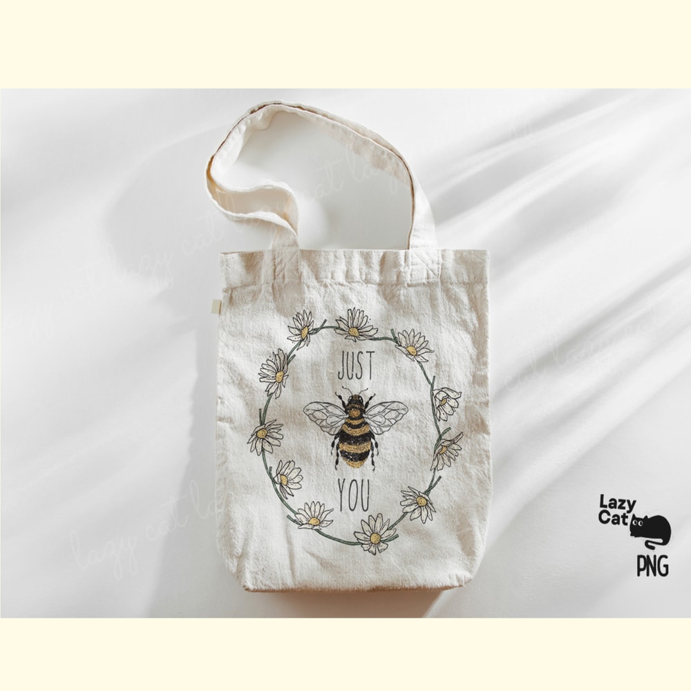 Bee Flower Quote PNG Sublimation_ 2.png