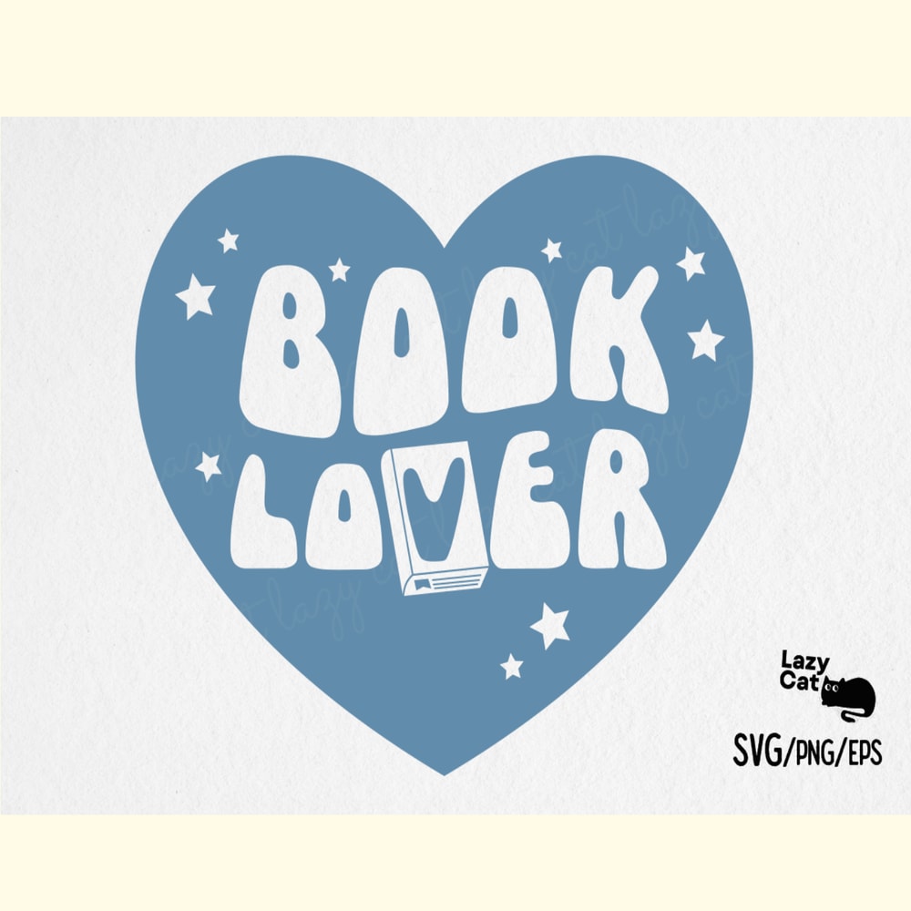 Book Lover SVG Design.png