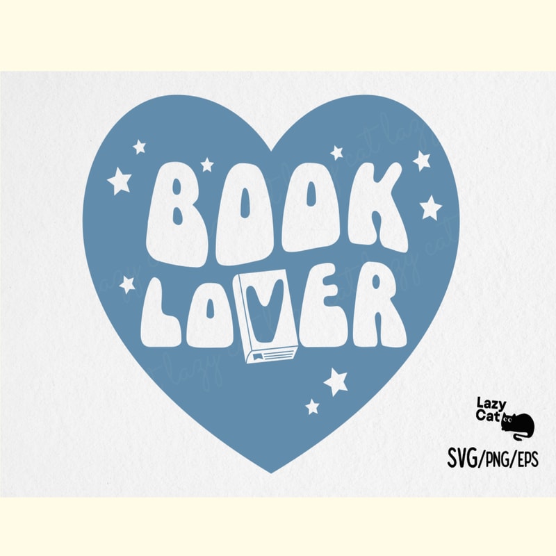 Book Lover SVG Design.png