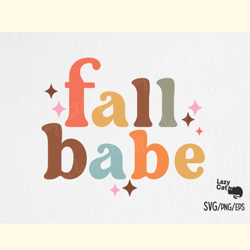 fall babe svg design