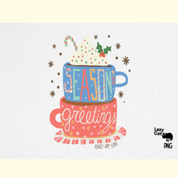 hand drawn christmas png hot cocoa