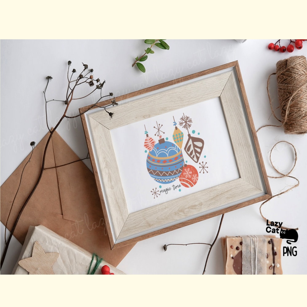 Hand Drawn Winter PNG Balls Magic Time_ 3.png