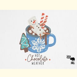 hand drawn winter png hot chocolate