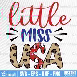 4th of july, little miss usa clipart, patriotic png file for sublimation printing, stars and stripes clipart