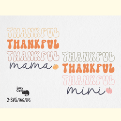 thankful mama mini svg design