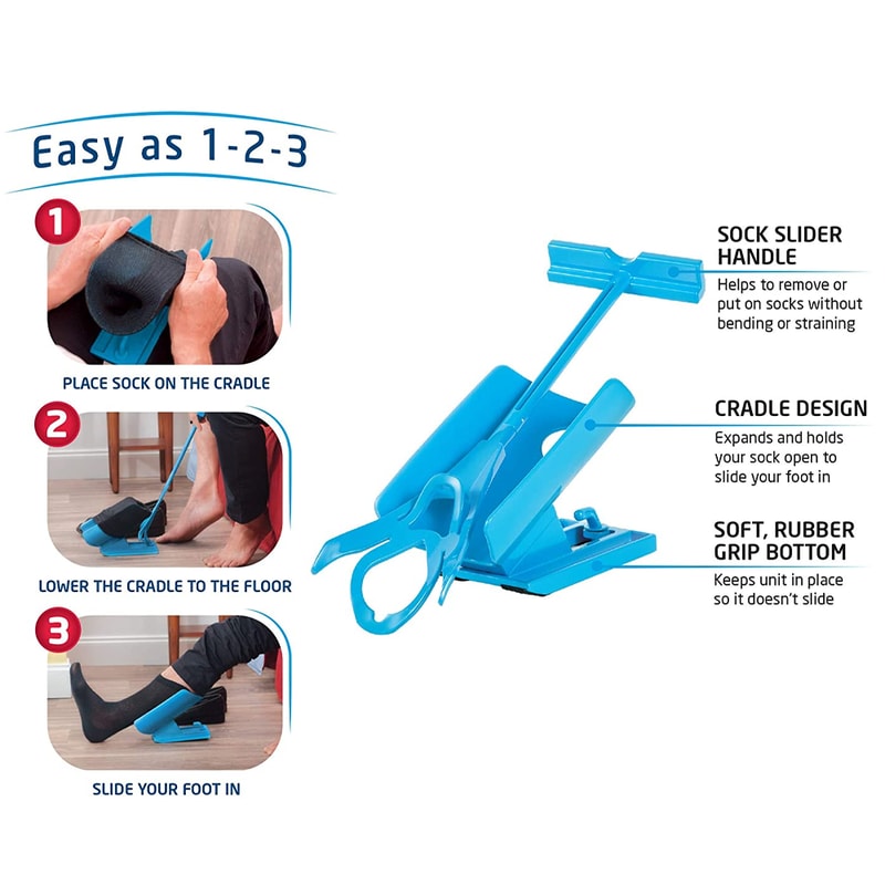 No More Bending, No More Straining: Sock Helper Tool 1