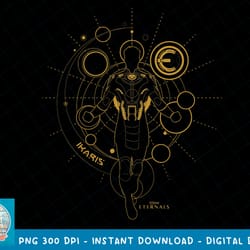 marvel eternals ikaris line art silhouette t-shirt copy png sublimate