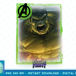 marvel future fight hulk portrait graphic t-shirt t-shirt copy png sublimate