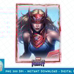 marvel future fight sharon rogers card graphic t-shirt t-shirt copy png sublimate
