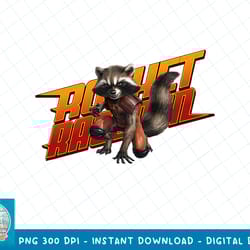 marvel gotg rocket raccoon gradient text portrait t-shirt copy png sublimate