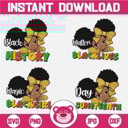 bundle juneteenth png, little miss juneteenth celebrating 1865 png, juneteenth free ish since 1865 black girl melanin qu