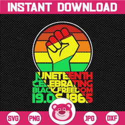 juneteenth celebrate black freedom 1865 june 19th svg, 1865 svg, black history svg, black power svg, june 19th 1865 svg,