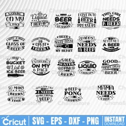 20 design beer svg bundle, beer drinking svg cut files, beer quotes, alcohol bundle cut files, cricut, silhouette, beer