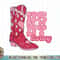 Howdy Honey Cowgirl Boot Western Valentines Day Retro Groovy T-Shirt copy.jpg