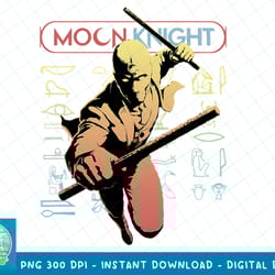 marvel moon knight action poster t-shirt copy png sublimate