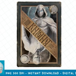 marvel moon knight playing card split t-shirt copy png,sublimation