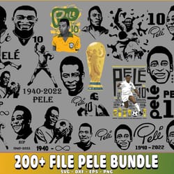 200 file pele brazil svg, pele brazil svg, rip pele digital, my legend style svg