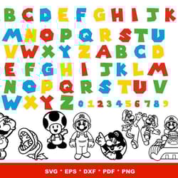 200 files super mario svg eps png