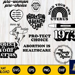 pro choice svg bundle , reproductive rights, roe v. wade