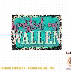 teal leopard western cowboy wasted on wallen png