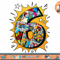 marvel avengers comics 6th birthday t-shirt.pngmarvel avengers comics 6th birthday t-shirt copy png