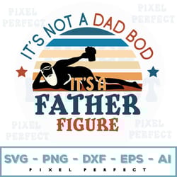 it's not a dad bod it's a father figure svg, dad bod svg, bearded bald with beer svg, dad bod father figure, sexy dad bo