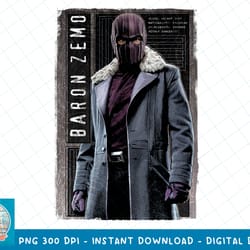 marvel the falcon and the winter soldier baron zemo details t-shirt copy