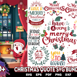 20 christmas quote design svg bundle, merry xmas svg, christmas svg, xmas svg, instant download