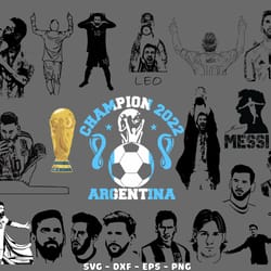 80 file lionel messi svg bundle, messi svg, lionel messi world cup 2022 svg kingbundlesvg