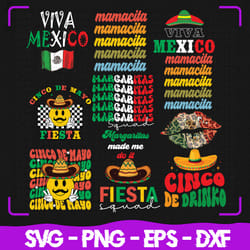 cinco de mayo bundle svg, mexico svg, cinco de mayo svg bundle, cinco de mayo clipart, sombrero, mexican svg