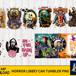 horror libbey can tumbler png