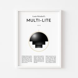 multi-light by louis weisdorf, digital poster, midcentury design, printable art, wall decor, art print, downloadable art