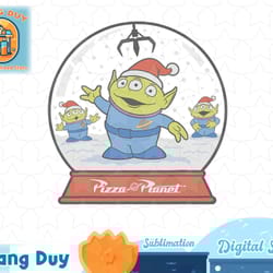 disney pixar toy story aliens pizza planet snowglobe t-shirt copy