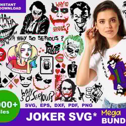 1000 file joker svg, digital download