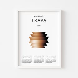 trava by carl thore, digital poster, midcentury design, printable wall art, wall decor, art print, downloadable art