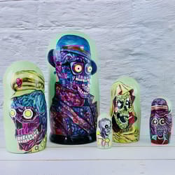 shelf decorations nesting dolls 7 inches (17,5 cm) art doll for home decor.