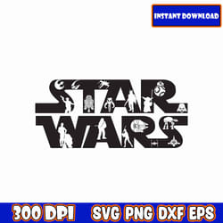 starwars svg bundle, star wars png on phoenixbundle, darth vader svg, mandalorian svg, svg for cricut, instant dowload