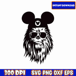chewbacca star wars svg, on phoenixbundle, darth vader svg, mandalorian svg, svg for cricut, instant dowload
