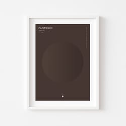 hot fudge pantone color digital print, brown color, abstract modern art print, printable wall art, wall decor