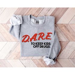 D.A.R.E. to Keep Kids Off Drugs shirt,  Retro 90's design, Y2K design, Nostalgic Tees, 90's kids, millennial tee, throwb