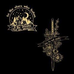 to the stars who listen and the dreams that are answered svg rhysand fan gifts svg files