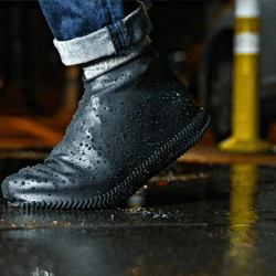 waterproof reusable silicone shoe covers for rainy days