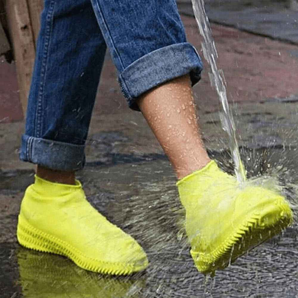 Reusable Silicone Shoe Covers  Yellow