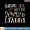 Raising Hell, Hippies And The Cowboys, Western Cowhide Sweatshirt copy.jpg